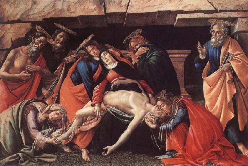 Sandro Botticelli Lamentation over the Dead Christ with Saints Germany oil painting art